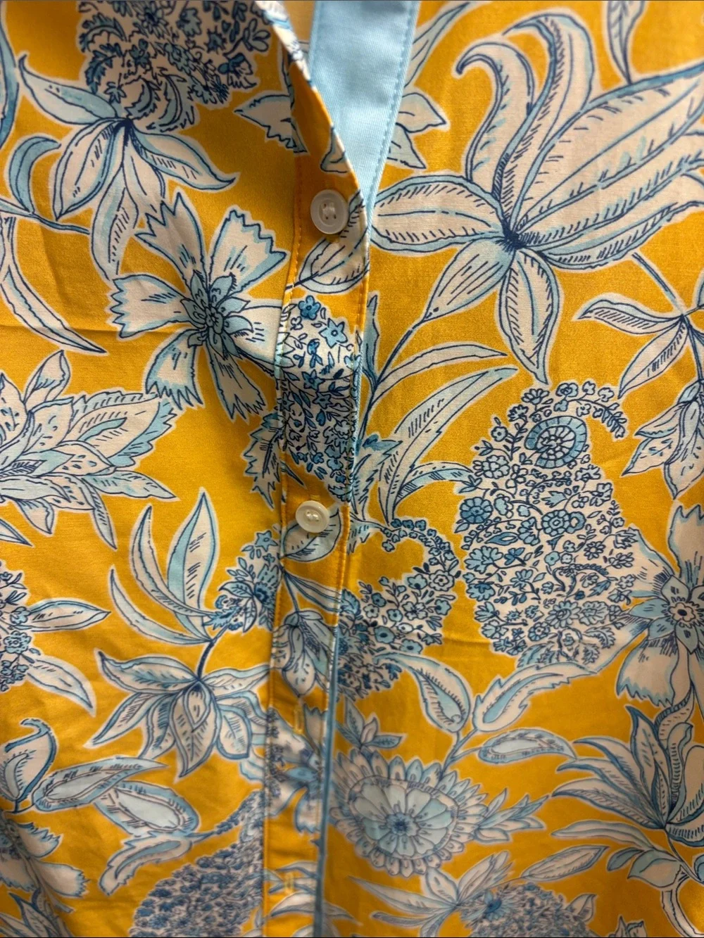 J.McLaughlin Yellow Floral Button-Up Blouse - Picture 4 of 8